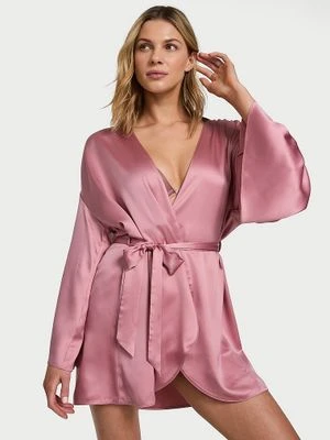 Victoria's Secret Szlafrok satynowy krótki
