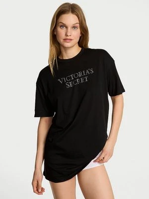 Victoria's Secret T-shirt bawełniany do spania oversize