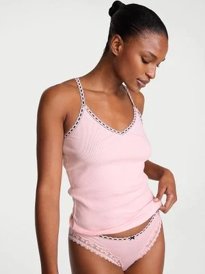 Zdjęcie produktu Victoria's Secret Top bawełniany do spania Flirty Rib Cami