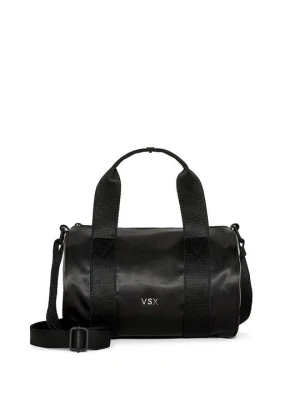Victoria's Secret Torebka satynowa do ręki i na ramię VSX Duffle Czarny