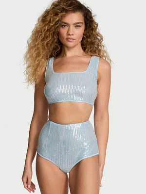 Victoria's Secret Zestaw cekinowy - top i szorty