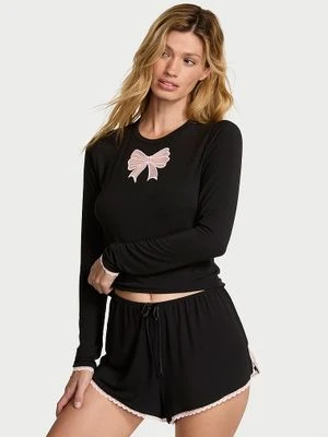 Zdjęcie produktu Victoria's Secret Zestaw do spania z modalu - bluzka i szorty Bow