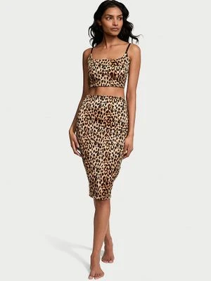 Victoria's Secret Zestaw satynowy - braletka i spódnica SoSleek