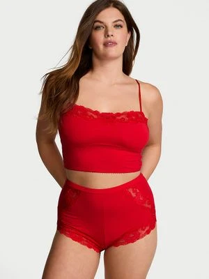 Victoria's Secret Zestaw z modalu z koronką do spania Cami Set