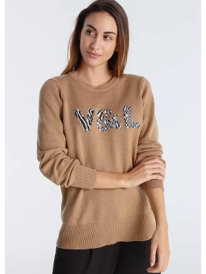 Victorio & Lucchino Sweter w kolorze jasnobrązowym rozmiar: XL