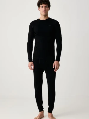 Viking komplet bielizny termoaktywnej męski z wełną merino Meriboo Set Merino czarny