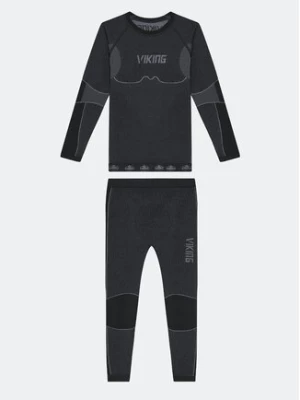 Viking Komplet bielizny termoaktywnej Riko Kids Set 500/14/3030/09 Czarny Skinny Fit