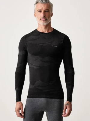 Viking longsleeve funkcyjny męski z wełną Gasher czarny