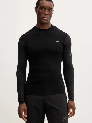 Viking longsleeve funkcyjny z dodatkiem wełny Novena kolor czarny 500/27/9480