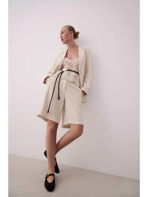 Vila Bermudy "Flea" w kolorze kremowym rozmiar: 38