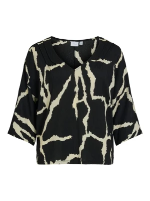 Vila Bluzka w kolorze czarno-beżowym rozmiar: S