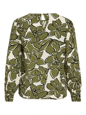 Vila Bluzka w kolorze oliwkowo-kremowym rozmiar: 36