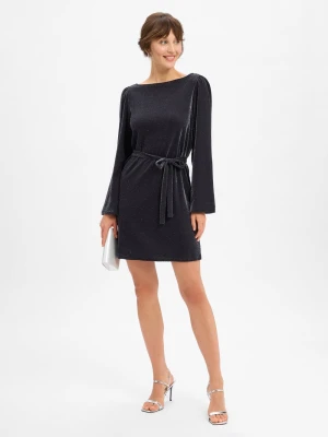 Vila Damska sukienka koktajlowa - VIEleinas Kobiety czarny jednolity,