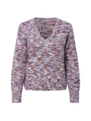 Vila Damski sweter dwustronny - VIDirma Kobiety dzianina grubo tkana lila|wielokolorowy marmurkowy,