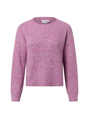 Vila Damski sweter z dzianiny - VISposa Kobiety wyrazisty róż|lila marmurkowy,