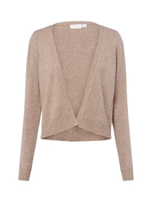 Vila Dzianinowe wdzianko Kobiety Sztuczne włókno beżowy jednolity,