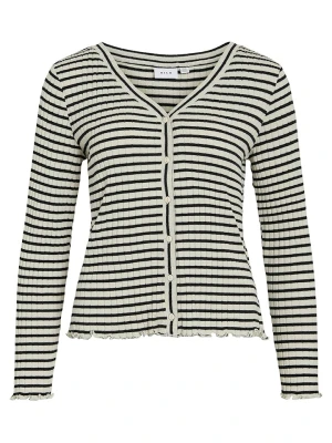 Vila Kardigan w kolorze czarno-kremowym rozmiar: XS