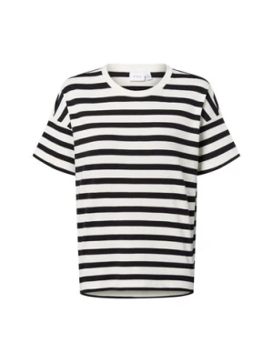 Vila Koszulka damska - VIJada Kobiety Bawełna czarny|biały w paski,