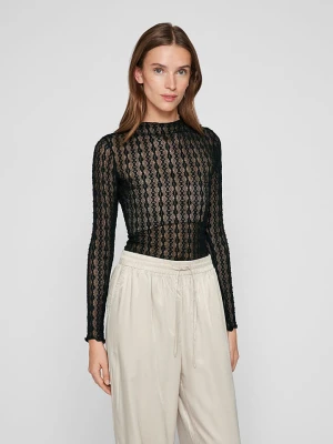 Vila Koszulka "Selina" w kolorze czarnym rozmiar: L