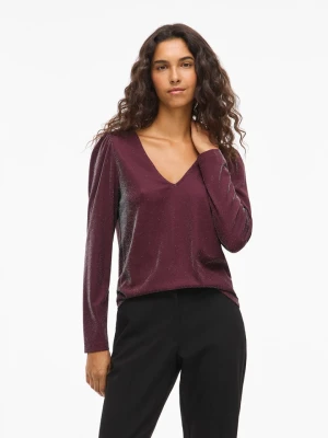 Vila Koszulka "Vieleinas" w kolorze bordowym rozmiar: XS