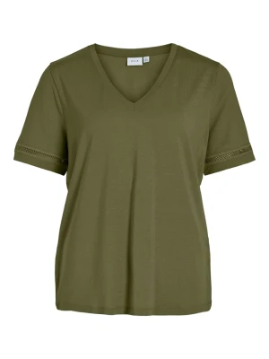 Vila Koszulka w kolorze khaki rozmiar: S