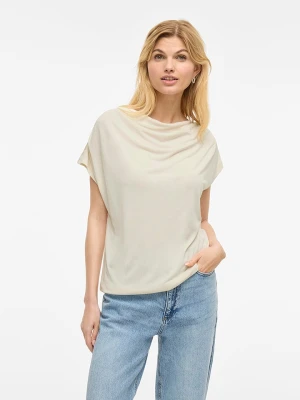 Vila Koszulka w kolorze kremowym rozmiar: L