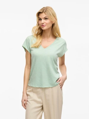 Vila Koszulka w kolorze zielonym rozmiar: XL
