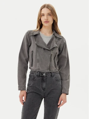 Vila Kurtka jeansowa Kiki 14104772 Szary Regular Fit