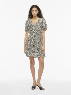 Vila Letnia sukienka damska - VIGrace Kobiety wiskoza (100%) beżowy,