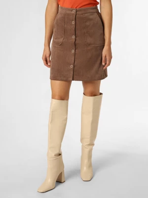 Vila Spódnica damska Kobiety brązowy jednolity,
