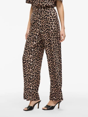 Vila Spodnie "Liopana" w kolorze brązowo-beżowym rozmiar: 34