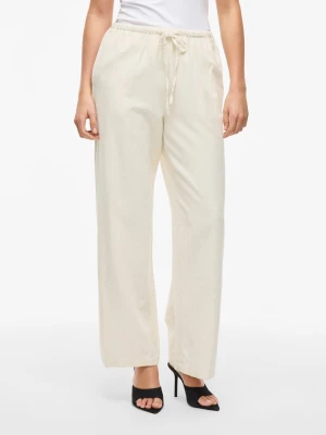 Vila Spodnie w kolorze kremowym rozmiar: 40