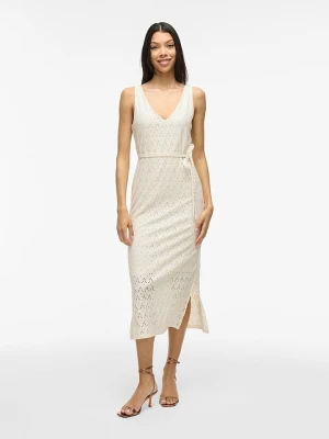 Vila Sukienka "Amalina" w kolorze kremowym rozmiar: XL