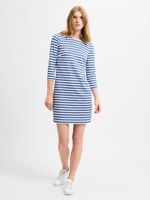 Vila Sukienka damska - VINinny Kobiety niebieski w paski,