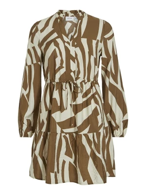 Vila Sukienka w kolorze beżowo-oliwkowym rozmiar: 40