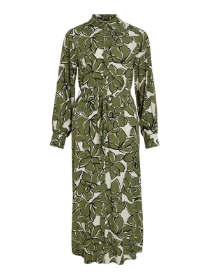 Vila Sukienka w kolorze oliwkowo-kremowym rozmiar: 40