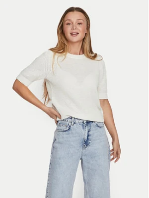 Vila Sweter Dalo 14084421 Biały Regular Fit