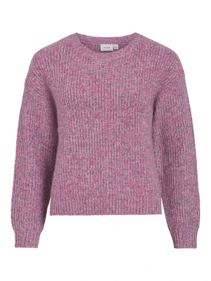 Vila Sweter "Visposa" w kolorze fioletowym rozmiar: M