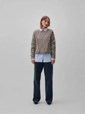 Vila Sweter w kolorze brązowym rozmiar: XL