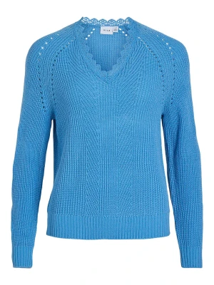 Vila Sweter w kolorze niebieskim rozmiar: M