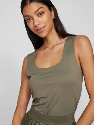 Vila Top "Kenza" w kolorze khaki rozmiar: XS