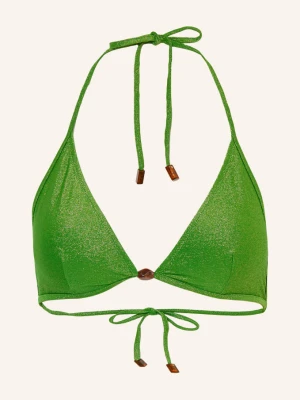 Vilebrequin Dół Od Bikini Trójkątnego Flette Z Brokatową Przędzą I Ozdobnymi Perełkami gruen