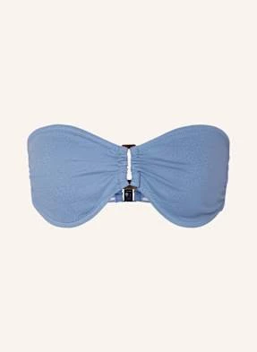 Vilebrequin Góra Od Bikini Bandeau Solid Sculpt blau