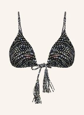 Vilebrequin Góra Od Bikini Trójkątna Pearl Luxe schwarz