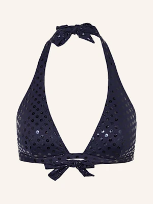 Vilebrequin Góra Od Bikini Wiązana Na Szyi Relief Sparkling Fleche blau