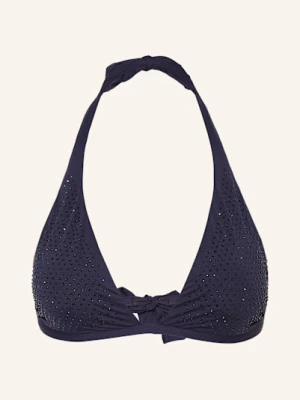 Vilebrequin Góra Od Bikini Wiązana Na Szyi Sparkling Relief Flecha Z Ozdobnymi Kamykami blau