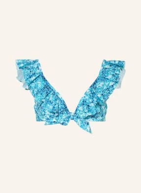 Vilebrequin Góra Od Bikini Z Fiszbinami Flower Tie & Die Lizzy blau