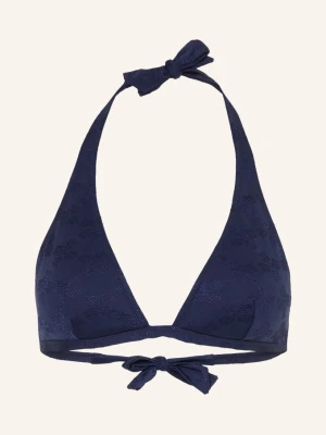 Vilebrequin Góra Od Bikini Z Wiązaniem Na Szyi Fleche blau GRANATOWY