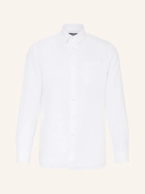 Vilebrequin Koszula Lniana Caroubis O Kroju Comfort Fit weiss