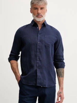 Vilebrequin koszula męska lniana CAROUBIS